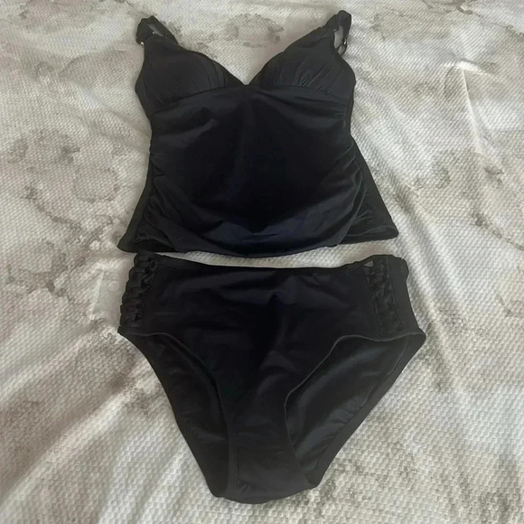 Bleu Rod Beattie Ring Me Up Molded Tankini Swim Top and Bikini Bottom Size 6 - Picture 7 of 11